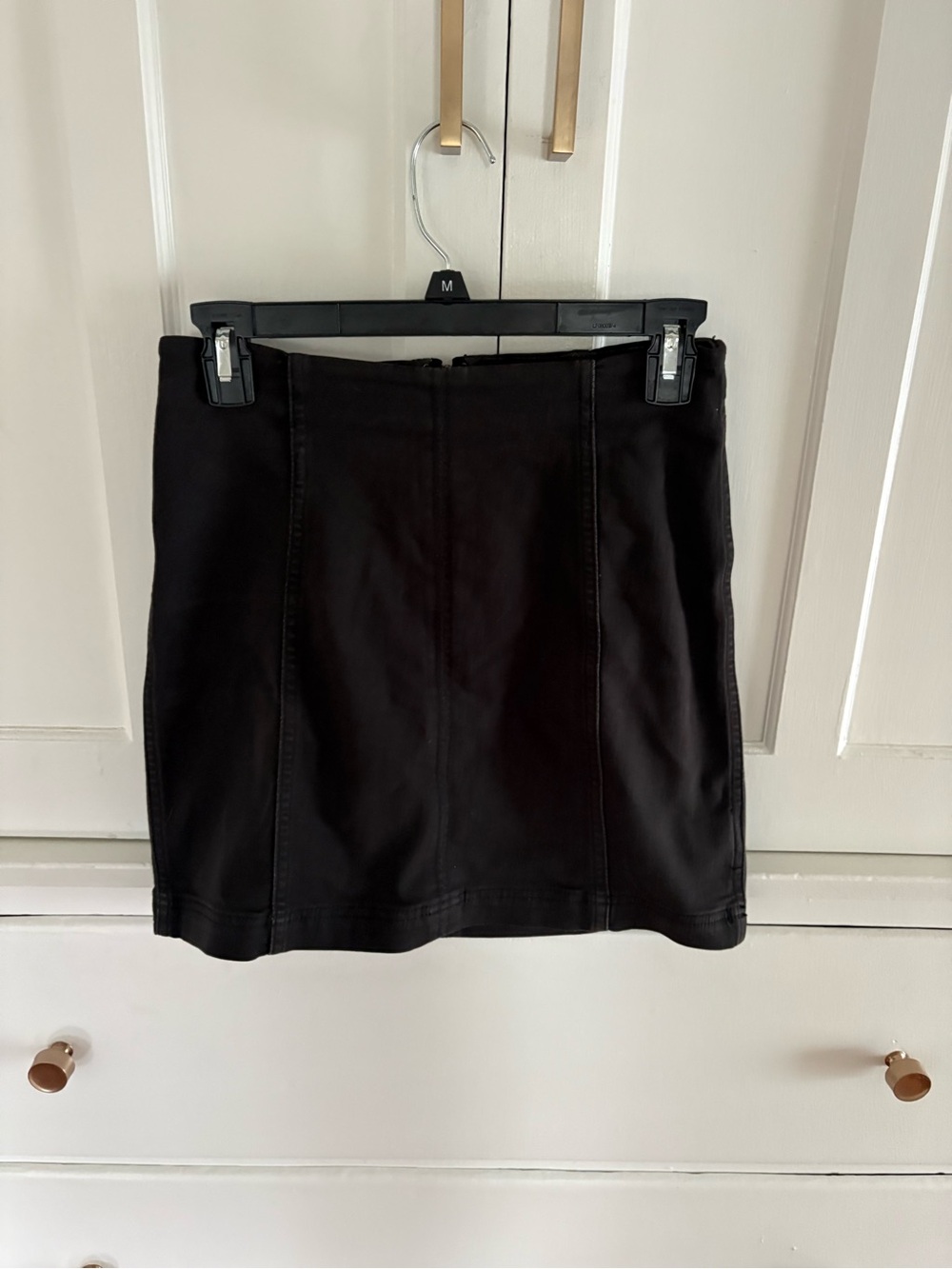 Free People Black Mini Skirt